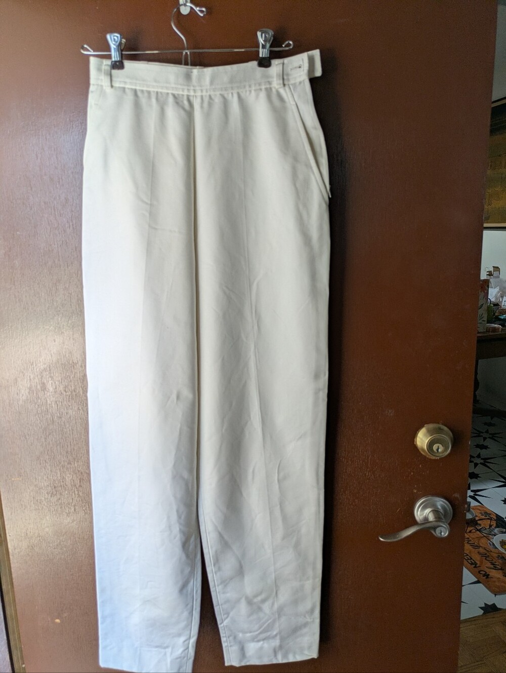 Yves Saint Laurent Women's Polished White Dress Pants French Size 40